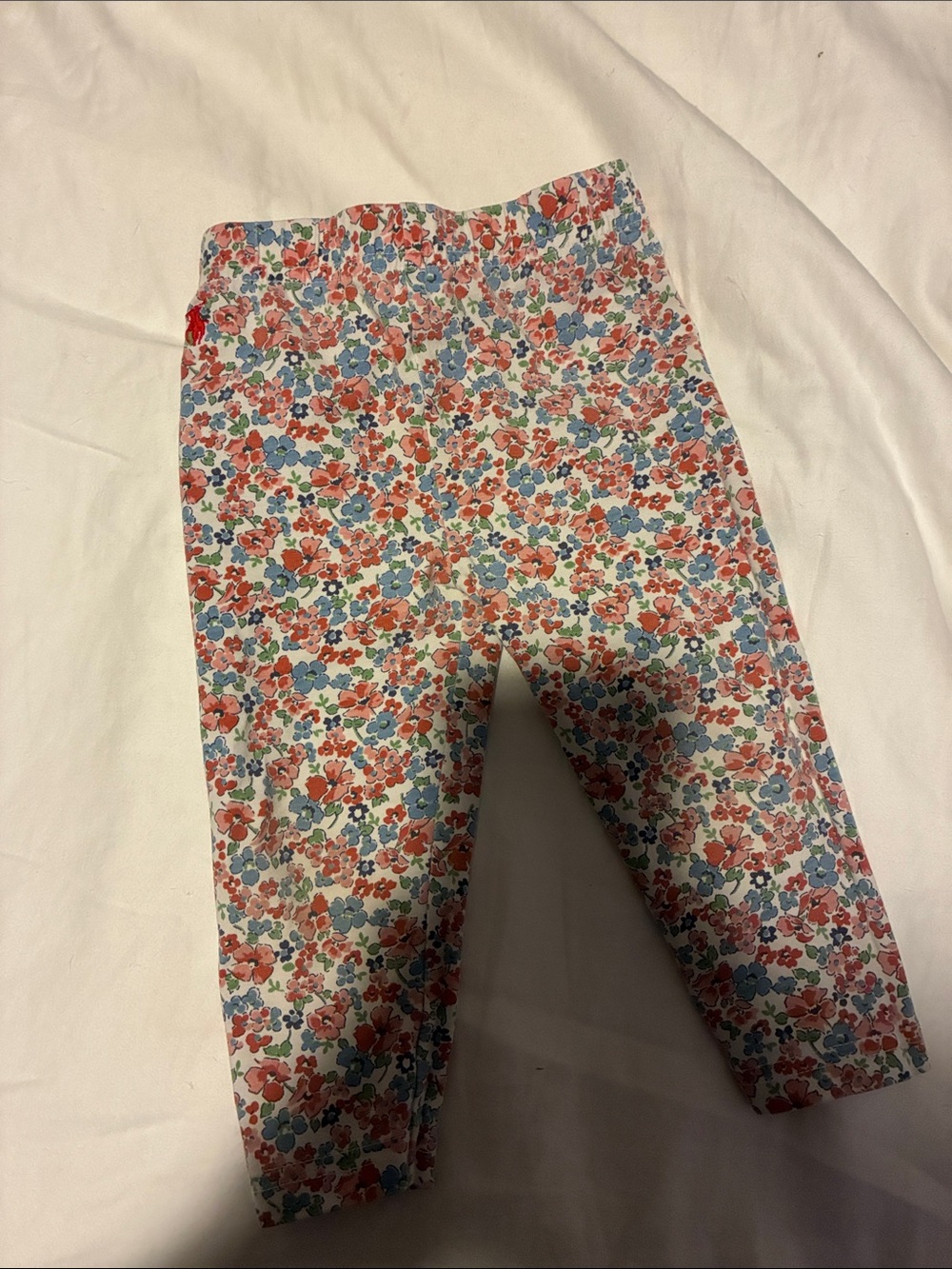Ralph Lauren Floral Baby Leggings — Pink, Blue & Green Blossom Print